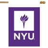 Briarwood Lane New York University NCAA Licensed House Flag 28" x 40" - 2 of 4