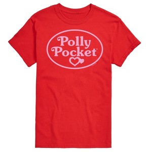 Men's - Polly Pocket - Polly Pocket Pink Logo Short Sleeve Graphic T-Shirt - 1 of 4