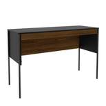 Mallorca Desk Black/Dark Brown - Polifurniture