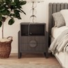 JIONJOY Nightstand with USB Charging Ports, Fluted 2-Drawer Bedside Table with Textured Fronts - 4 of 4