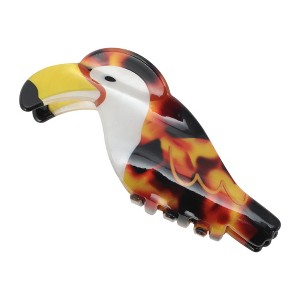 Unique Bargains Cartoon Parrot Hair Clips Brown Black 1 Pc - 1 of 4