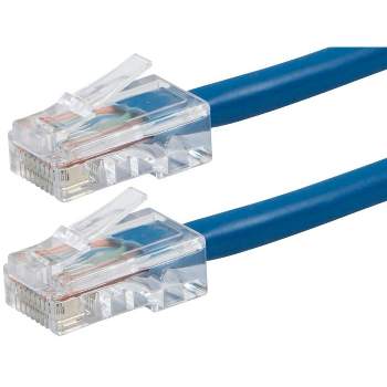 Monoprice Cat7 1ft Blue Patch Cable, Double Shielded (S/FTP), 26AWG, 10G,  Pure Bare Copper, Snagless RJ45, Entegrade Series Ethernet Cable 