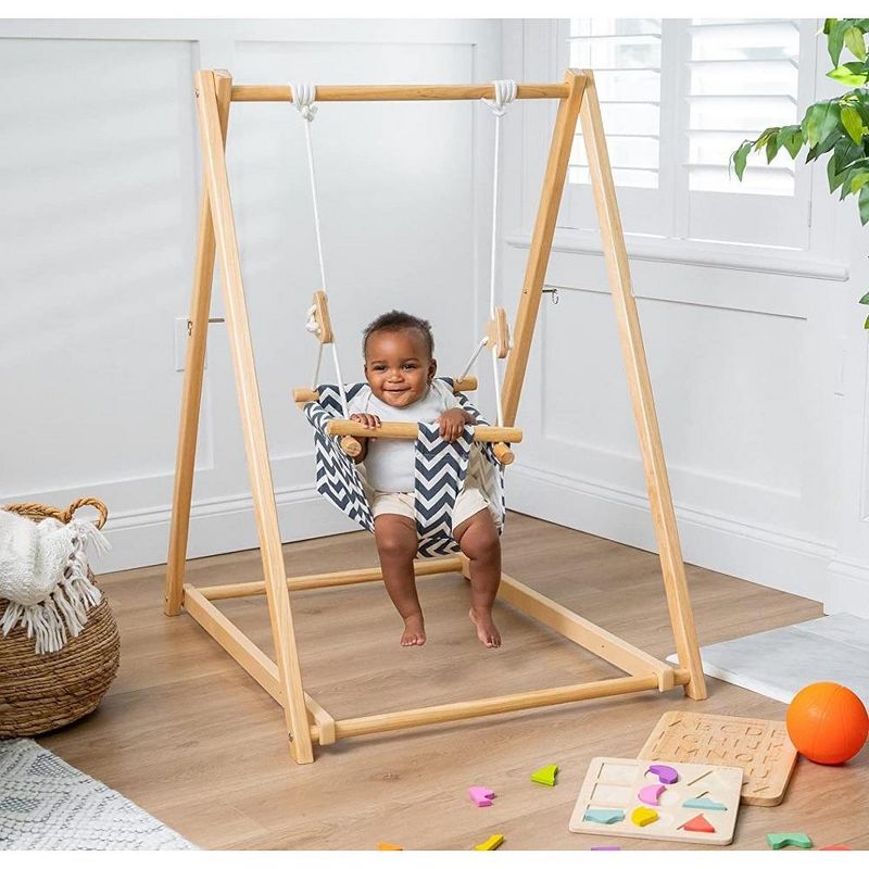 Avenlur Spruce - Baby and Toddler Foldable Swing Set with Stand, 1 of 8