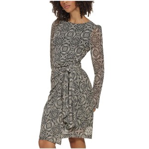 Tommy Hilfiger Womens Tile Print Wrap Dress - 1 of 1