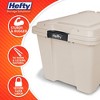 Hefty MAX PRO Storage Tote 18 Gallon - Stone - 4 of 4