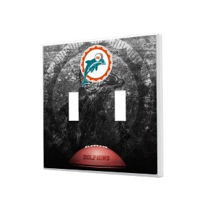 NFL AFC Historic Teams Legendary Hidden-Screw Light Switch Plate for Double Toggle - 1 of 4