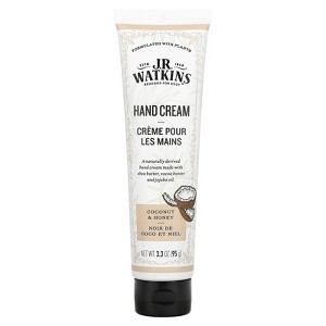 J R Watkins Hand Cream, Coconut & Honey, 3.3 oz (95 g) - 1 of 2