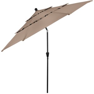 Pure Garden 10' Octagon Wind-Resistant Outdoor Patio Market Umbrella - 1 of 4