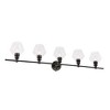Elegant Lighting Gene 5 light Black and Clear glass Wall sconce - 4 of 4