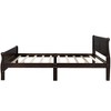 CAVINAS Solid Wood Sleigh Platform Bed Frame, Minimalist Twin Size Bed Frame with Hollow Headboard & Footboard, No Box Spring Needed - 3 of 4
