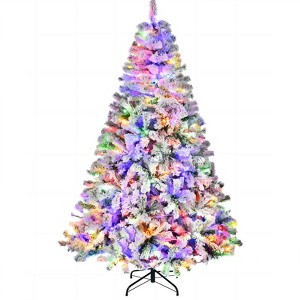 SUGIFT 6ft Pre-lit Artificial Christmas Tree with 250 Remote-Controlled Multi-Color LED Lights and 1000 Branch Tips - 1 of 4