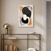 Art Remedy Milk Butterscotch and Dark Chocolate Brown Earthy Abstract Wall Art Framed - 2 of 4