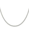 Black Bow Jewelry 4mm Sterling Silver, Solid Beaded Chain Necklace - 3 of 4