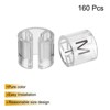 Unique Bargains Plastic Transparent Color Coding Clothes Hanger Markers 160 Pcs - 3 of 4