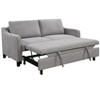 Ridstar Modern Small Double 3-in-1 Convertible Sofa Bed For Living Room-Light Gray - 3 of 4