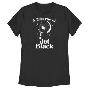 Women's Wednesday A Little Ray of Jet Black T-Shirt - 1 of 4