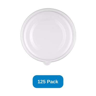 Responsible Products Lid for 24-32 oz Noodle Bowls Recycled PET Dome Lid - Pack of 125