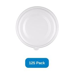 Responsible Products Lid for 24-32 oz Noodle Bowls Recycled PET Dome Lid - Pack of 125 - 1 of 3