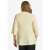 Jessica London Women's Plus Size Shimmer Peplum Top - 3 of 4