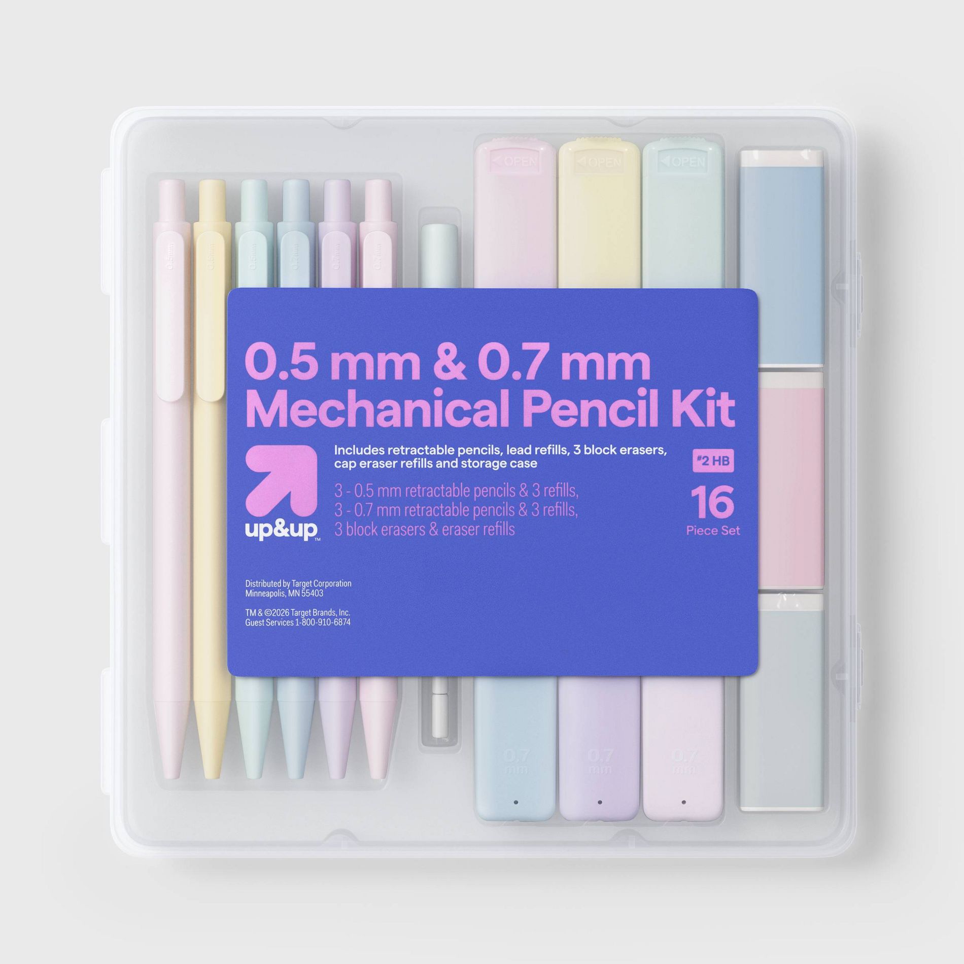 15pc Stationery Large Writing Set Pastels - up&up™