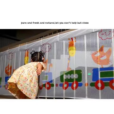 EMIRCEY Thickened Home Stair Safety Rope Net Kids Balcony protection Net Color Printing Children Safety Net