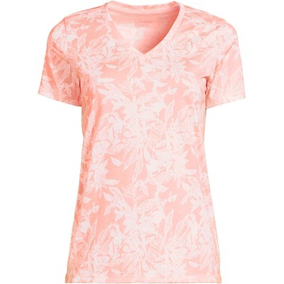 Lands' End Women's Relaxed Supima Cotton V-Neck T-Shirt