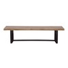 Treasure Trove Accents Dining Bench Gateway Natural/Nightshade Black: Solid Mango Wood, 220 lbs Capacity - 2 of 4