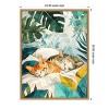 Amanti Art Cats Lives Napping by Justyna Jaszke Framed Canvas Wall Art - 3 of 4
