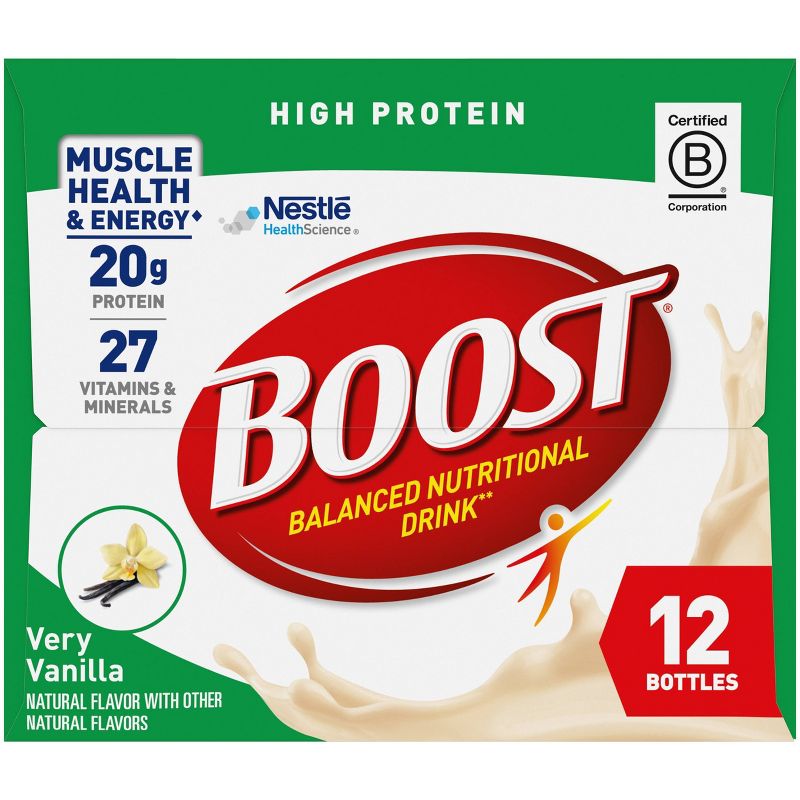 Boost High Protein Nutritional Drink - Very Vanilla - 8 fl oz/12pk, 5 of 7