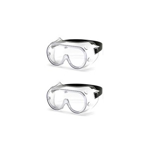 G & F Products  Impact Resistant Safety Goggles Polycarbonate Lens Clear One Size 2 Pack (13015-2) - 1 of 4