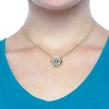 Guili 18K White, Gold, and Rose Gold Plated Pendant Necklace with Solitaire Bezel Cubic Zirconia for Elegant, Timeless Appeal. - 4 of 4