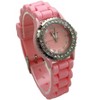 Olivia Pratt Every Day Thin Band Silicone and Rhinestones Colorful Women Watch - 3 of 4