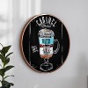Flash Furniture Canterbury Round Wall Mounted Magnetic Chalkboards for Home or Business with Eraser and Chalk, Set of 2 - 4 of 4