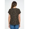 WEST K Women's Leah V Neck Short Dolman Sleeve Front Knob Blouse - 3 of 4