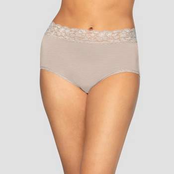 Vanity Fair Women's Smoothing Comfort Mesh and Lace Brief Panty