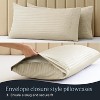 LuxClub 4-7 PC Microfiber Striped Performance Sheet Set, Soft Cooling Eco-Friendly Bed Sheets with 18in Deep Pockets - 4 of 4