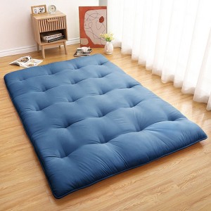Solid Japanese Floor Mattress Indoor Furniture Living Room Bedroom Futon Mattress, Foldable & Portable Tatami Mat Roll Up Camping Mattress Pad - 1 of 4