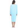 Casual Nights Women's Long Floral & Lace Henley Nightgown - 4 of 4