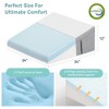 Vipbear Bed Wedge Pillow with Soft Memory Foam and Washable Cover, Wedge Pillow for Sleeping, Triangle Pillow Wedge for Back Pain Relief - 4 of 4