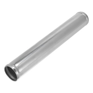 Unique Bargains Aluminum Alloy Intercooler Straight Air Intake Tube Silver Tone - 1 of 4