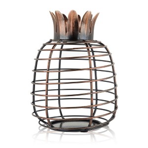 Juicy Pineapple Cork Holder by True | Wine Décor for Kitchen | Barrel Cork Cage Display Collector | Decorative Vino Cork Storage Box Container Gift - 1 of 4
