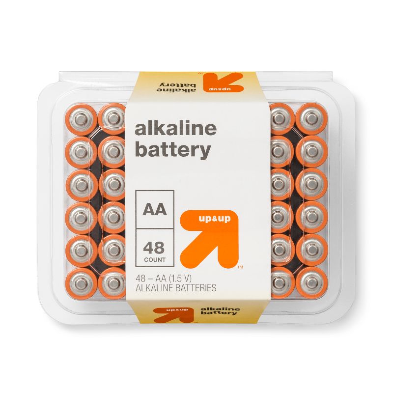 AA Batteries - Alkaline Battery - up & up™, 1 of 2