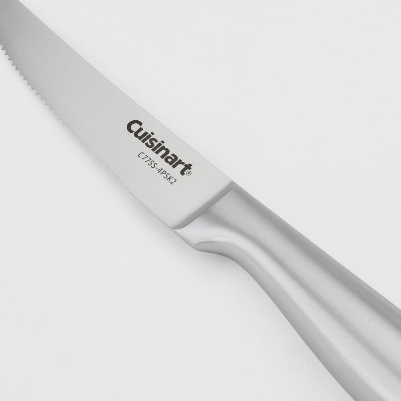 Cuisinart  4pc Stainless Steel Hollow Handle Steak Knife Set Silver, 6 of 7