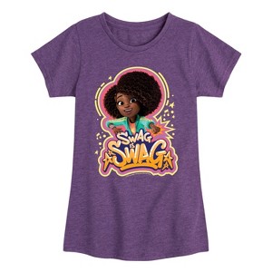 Girls' - Karma's World - Swag Is Swag Fitted Short Sleeve Graphic T-Shirt - 1 of 4
