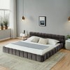 GDFStudio Olivia Chenille Upholstered Tufted Bed with Headboard - 2 of 4