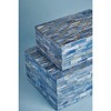 Monaco Blue Decorative Boxes, Set of 2 - 3 of 4