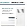 New Design Fiberglass Composite Door Right Hand Inswing Entrance Door White Exterior Front Entry Doors With 4-9/16 Frame - 3 of 4
