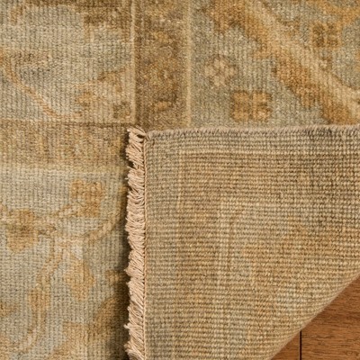 Elysian Light Blue Hand-Knotted Wool 9' x 12' Area Rug