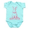The Juniper Shop Happy Easter Bunny Outline Baby Short Sleeve Bodysuit - 2 of 4
