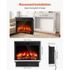 Mojgar Electric Fireplace Insert, 28.5 inch Recessed and Wall Mounted with Adjustable Flame Color Brightness - 3 of 4